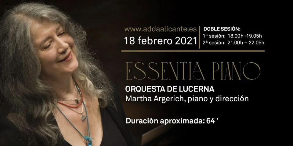 Essentia piano. Orquesta de Lucerna. Martha Argerich, piano y dirección.