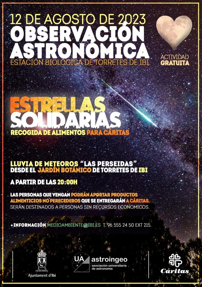 Estrellas solidarias - Observación Astronómica Estación Biológica de Torretes de Ibi