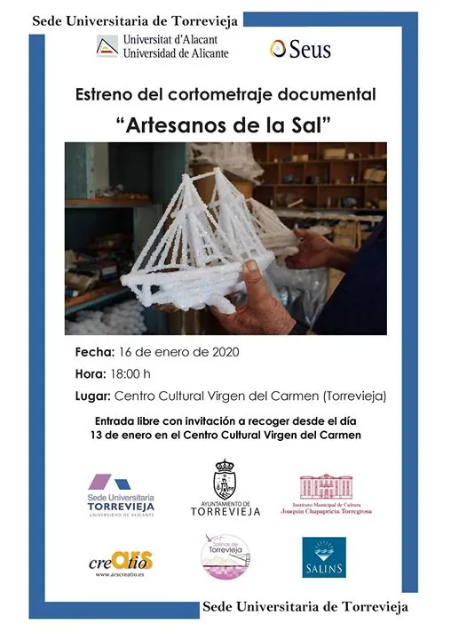 Estreno del cortometraje documental "Artesanos de la Sal"