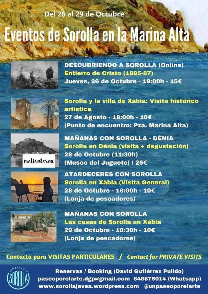 Eventos de Sorolla en la Marina Alta