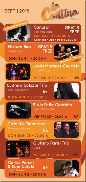 Eventos en La Cantina