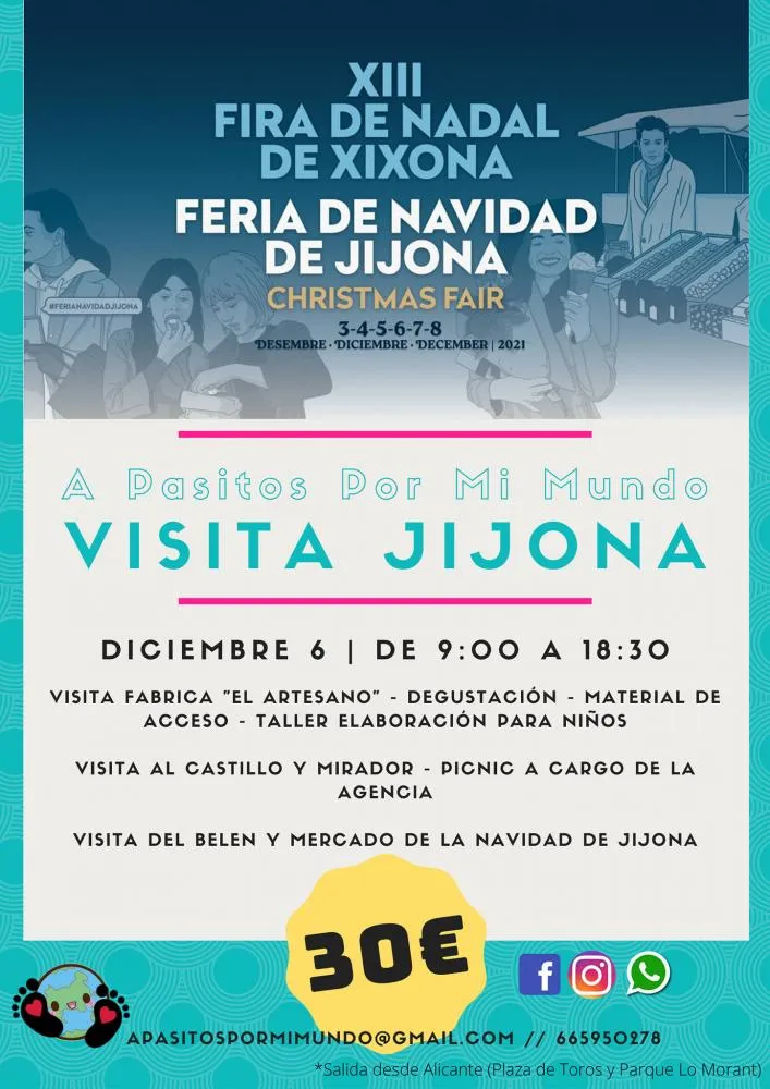 Excursión feria Navidad de Jijona con niños (desde Alicante)