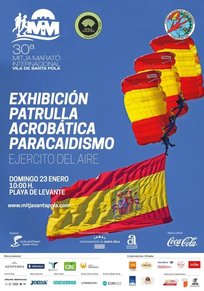 Exhibición Patrulla acrobática de Paracaidismo