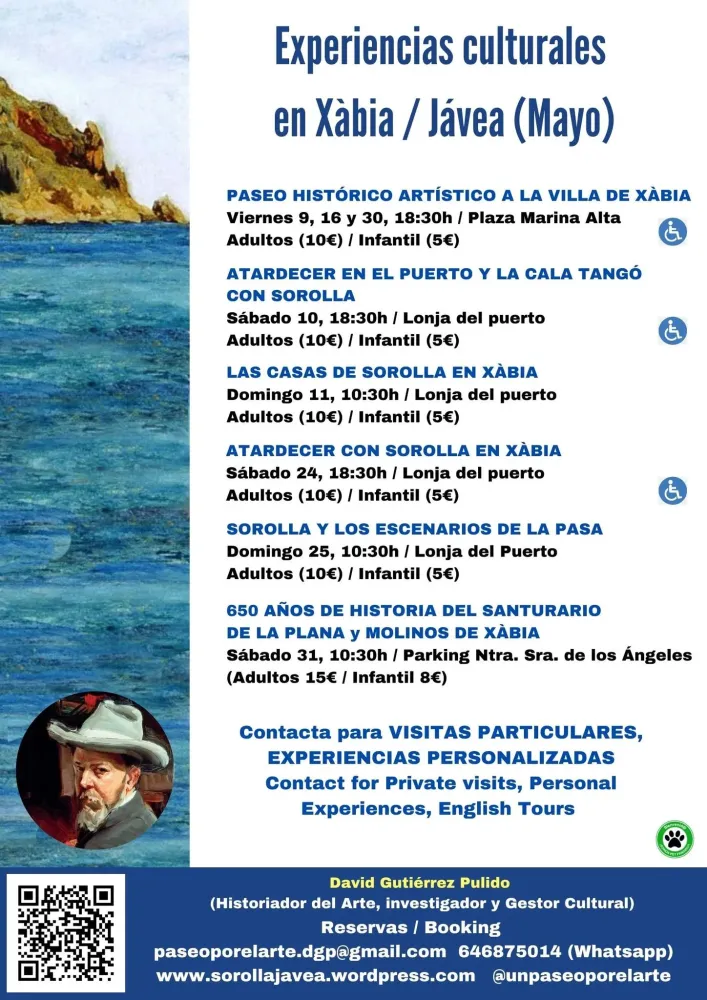 Experiencias culturales en Jávea - Mayo 2025