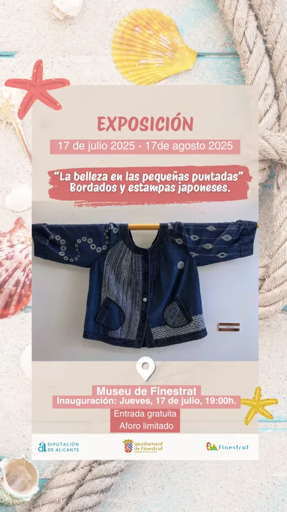 Expocición: La belleza en las pequeñas puntadas. Bordados y estampas japoneses.