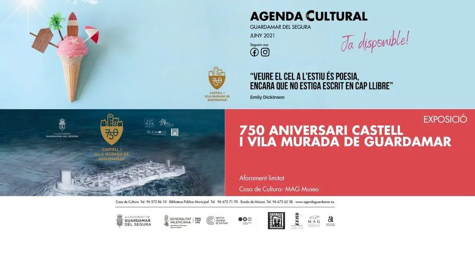 Exposición, 750 aniversario castillo y villa amurallada de Guardamar