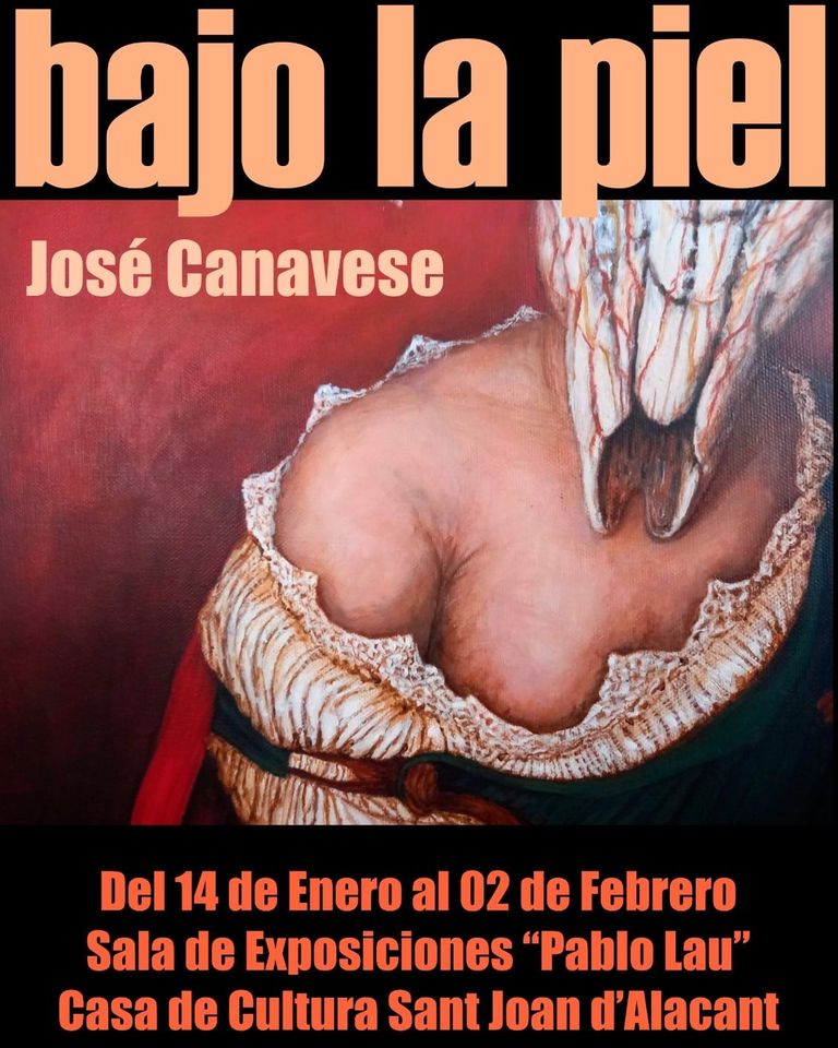 Exposición "Bajo la piel" guiada por el autor, José Cavanese