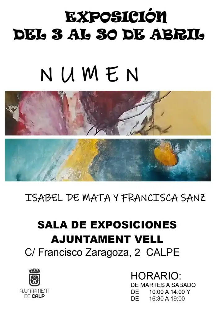 Exposición "Numen" a cargo de Isabel de Mata y Francisca Sanz