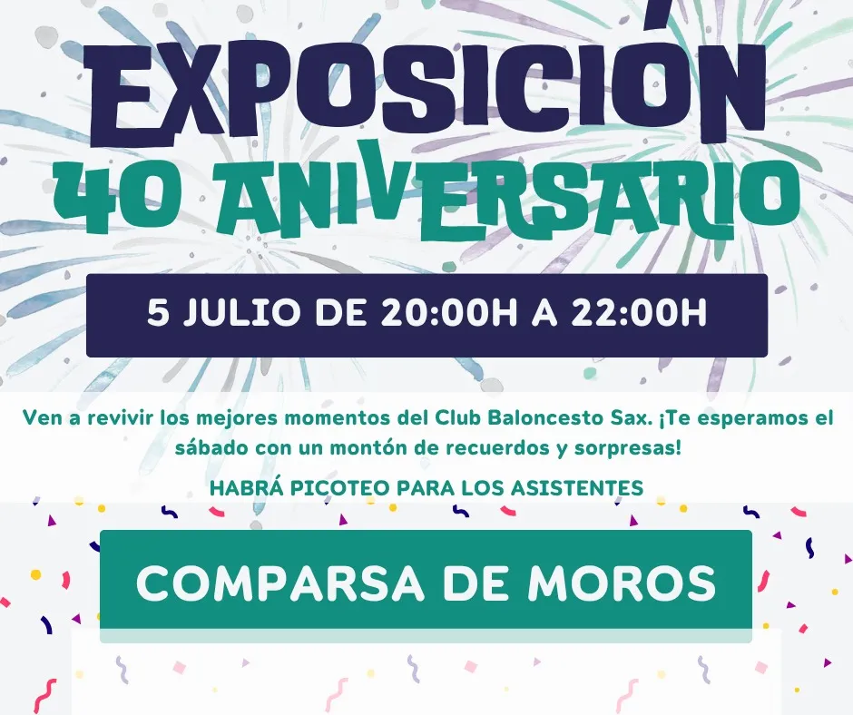 Exposición 40 aniversario Club Baloncesto Sax