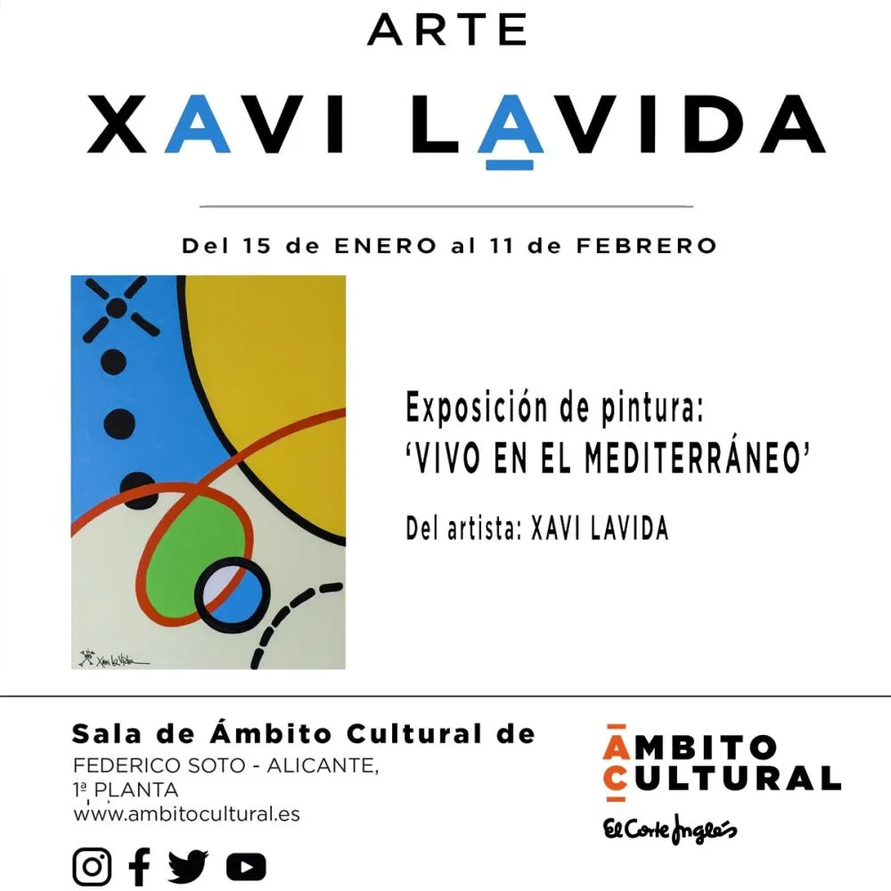 Exposición de arte: 'Vivo en el Mediterráneo' del artista Xavi Lavida