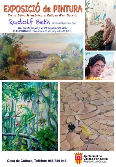 Exposición de pintura "De la selva Amazónica a Callosa de Ensarriá"