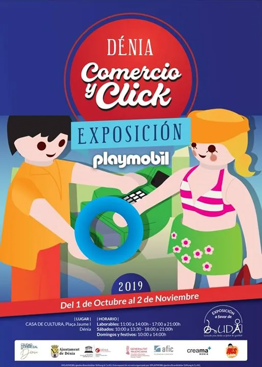 Exposición de Playmobil en Dénia organizada por ACADE