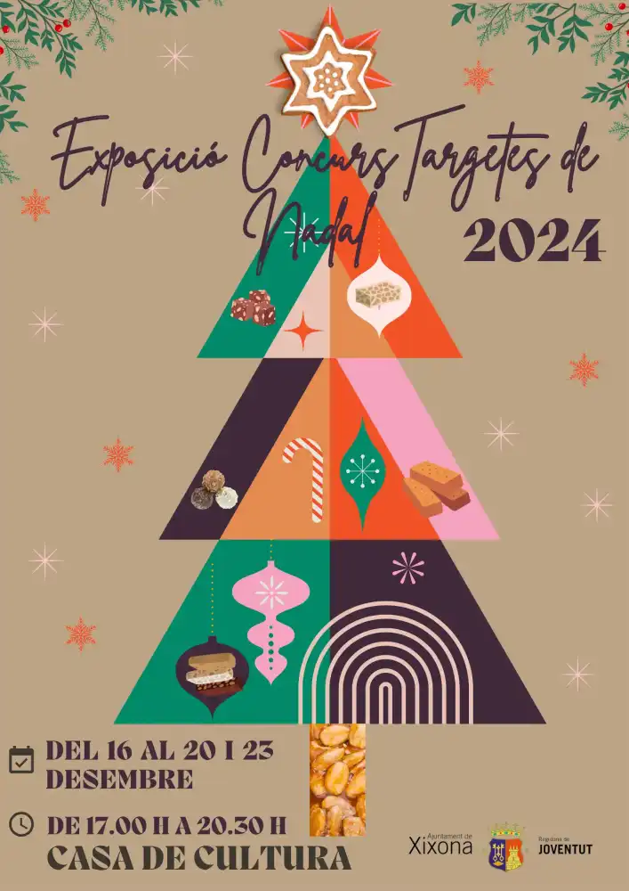 Exposición de tarjetas de Navidad