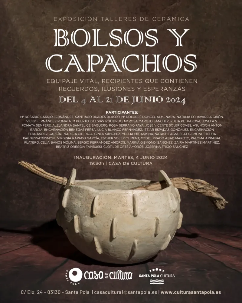 Exposición Taller de Cerámica - Bolsos y Capachos