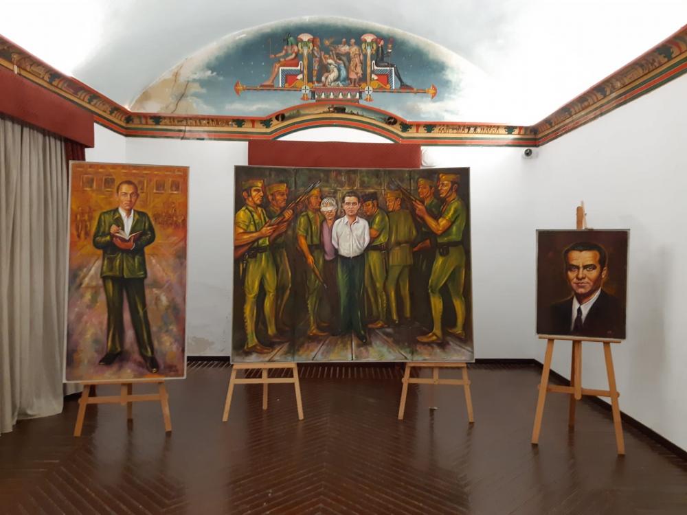 Exposición tríptico sobre el fusilamiento del poeta Federico García Lorca