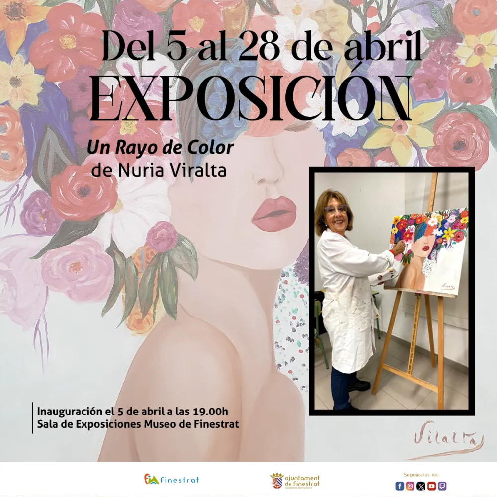Exposición Un Rayo de color de Nuria Vilalta