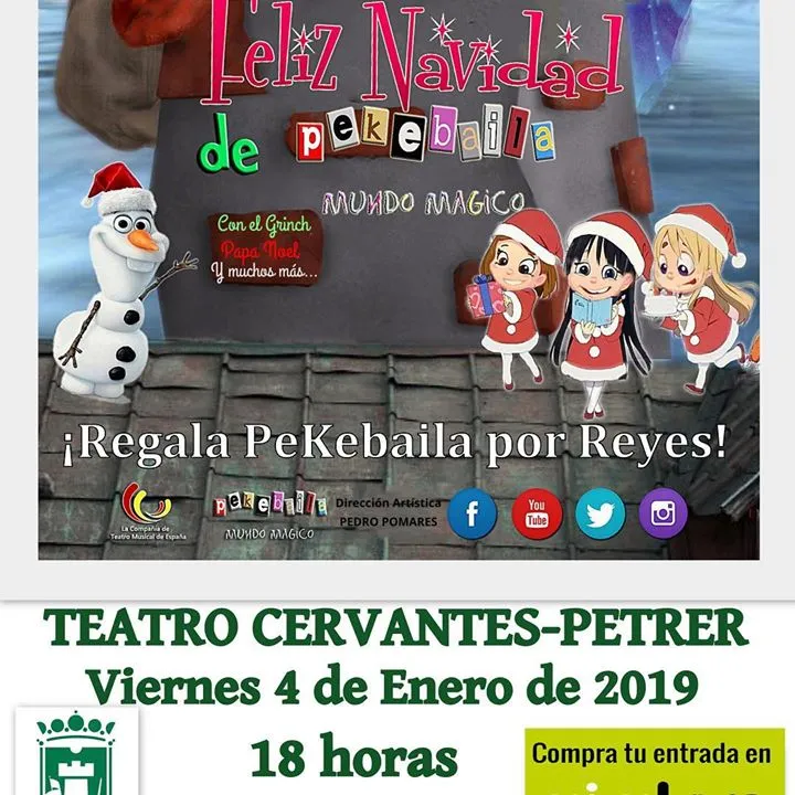 Feliz Navidad de Pekebaila Mundo mágico en Petrer