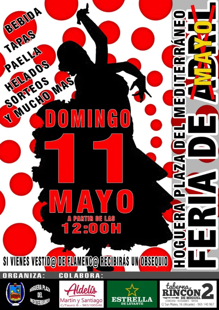 Feria de Mayo - Hoguera Plaza del Mediterraneo