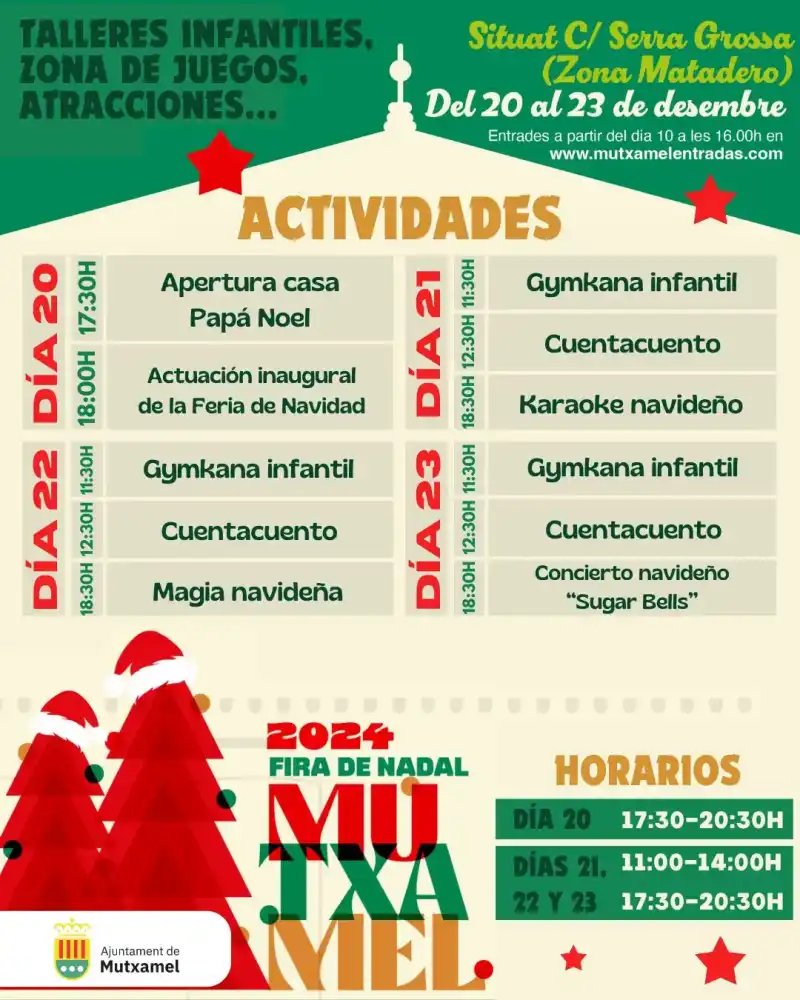 Feria de Navidad y Casita de Papá Noel Mutxamel 2024