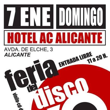 Feria del Disco Alicante Domingo 7 Enero