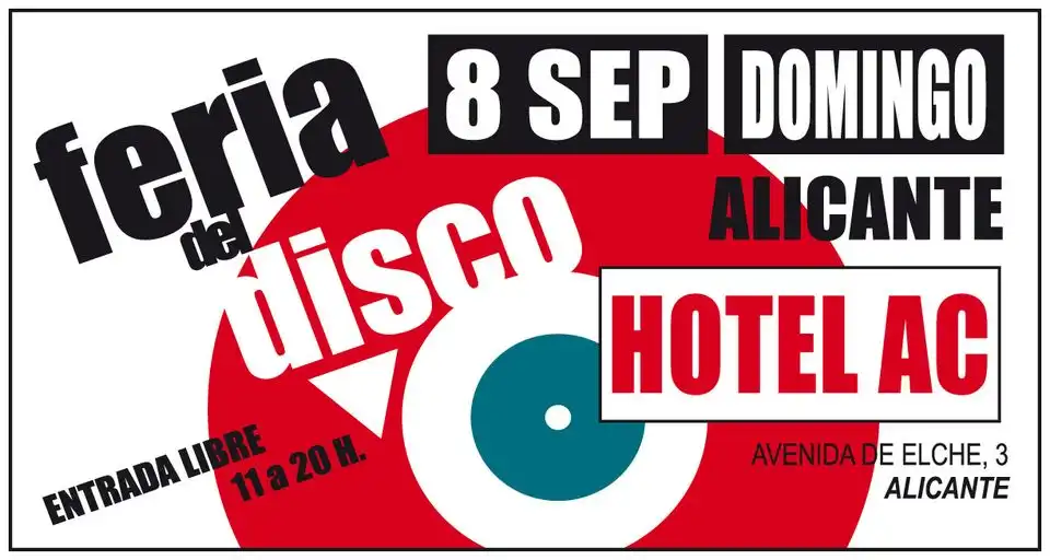 Feria del Disco Alicante Domingo 8 de septiembre