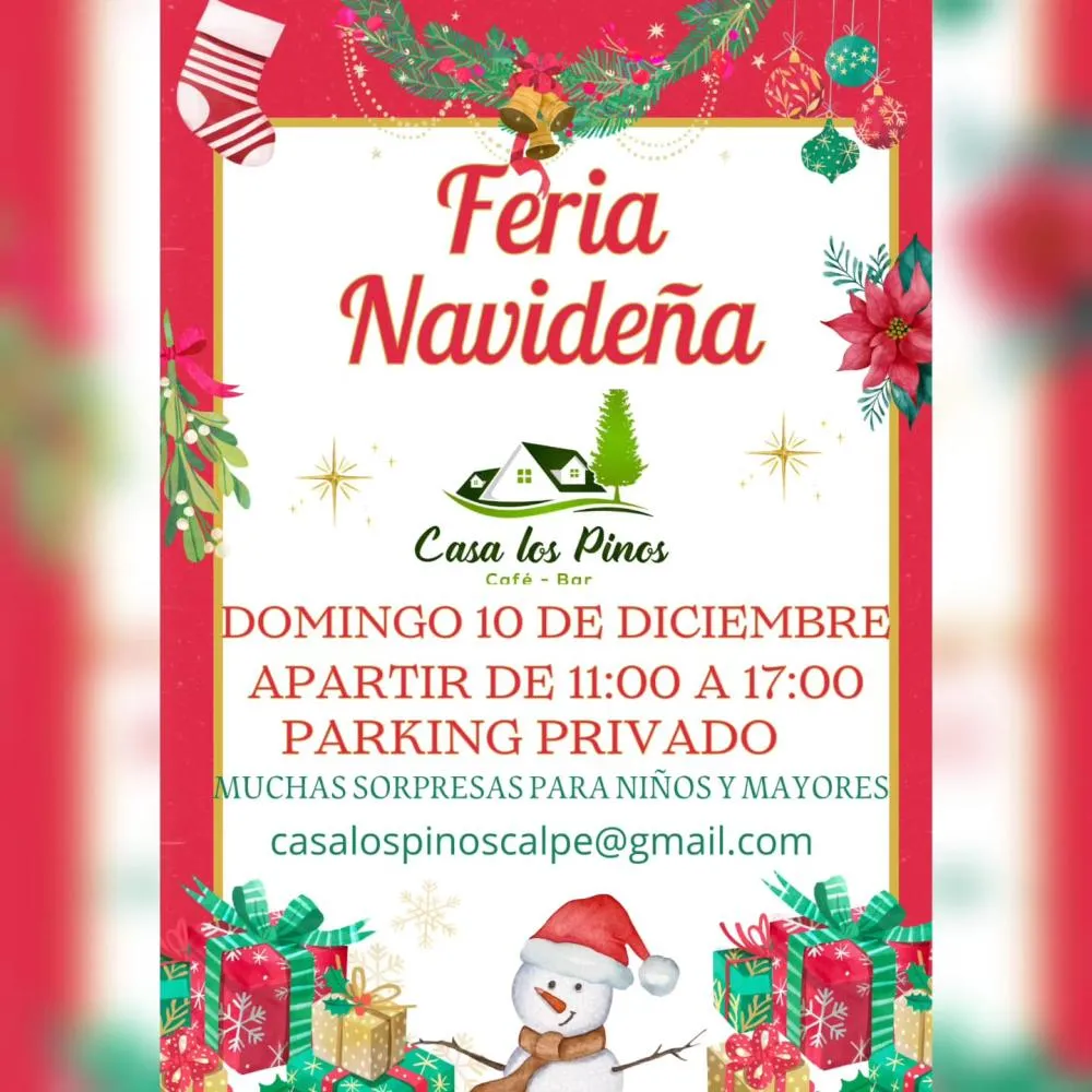 Feria Navideña Casa los Pinos Calpe / Christmas Gifts Fayres Calpe