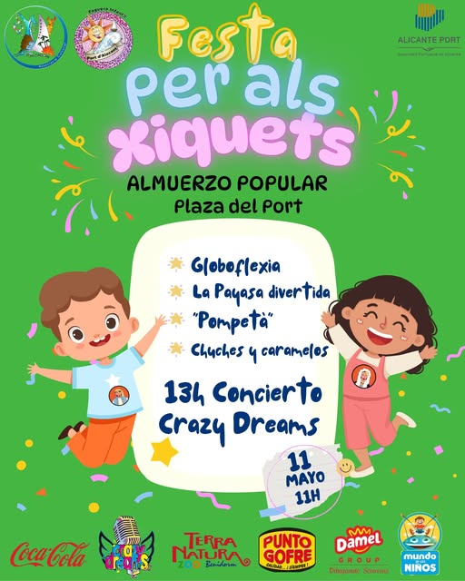 Festa per als Xiquets - Almuerzo Popular y Fiesta Infantil Hoguera Port d'Alacant