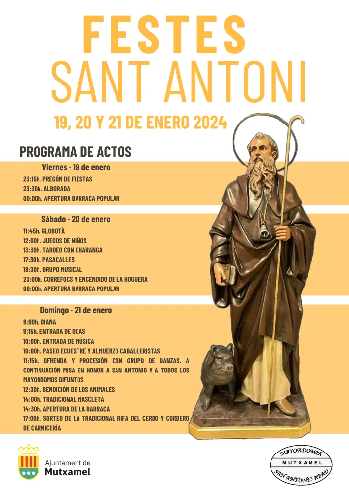 Festes Sant Antoni Abat 2024 Mutxamel