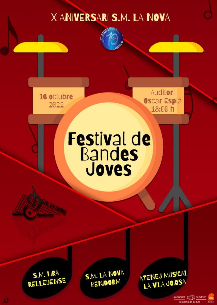 Festival de Bandas JovenesCultura de Benidorm - X Aniversario de la Societat Musical 'La Nova' de Benidorm