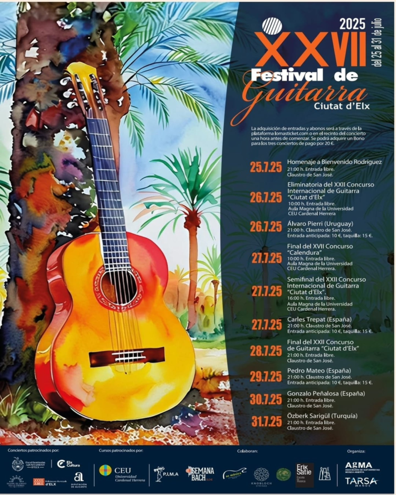 Festival de Guitarra «Ciutat d'Elx» 2025