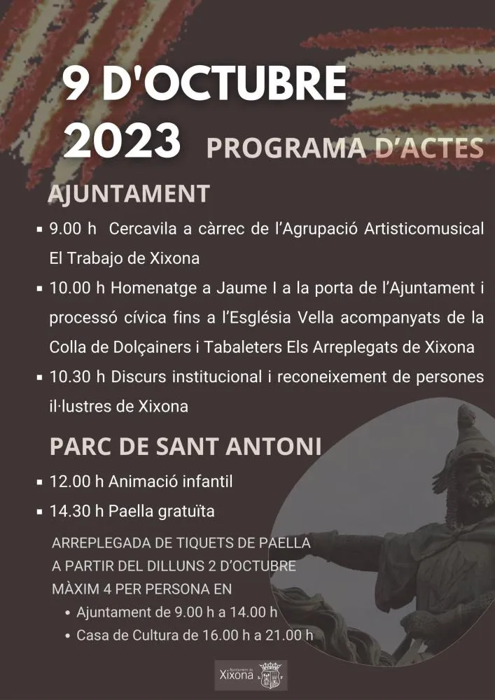 Festividad 9 de Octubre Jijona 2023