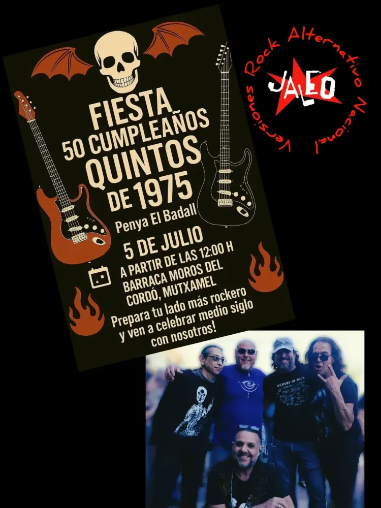 Fiesta 50 cumpleaños quintos de 1975