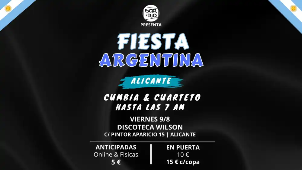 Fiesta Argentina en Alicante | Cumbia & Cuarteto