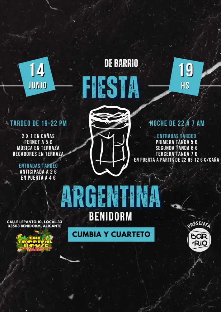 Fiesta Argentina en Benidorm Cumbia & Cuarteto