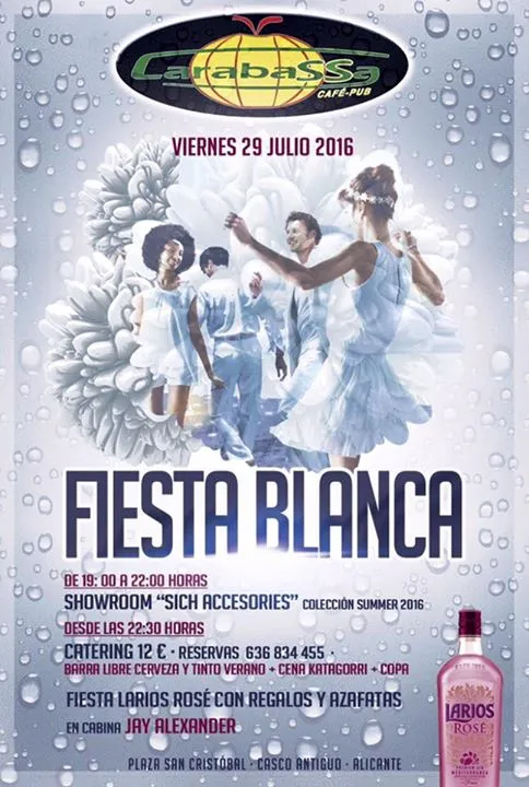 Fiesta Blanca - Pub Carabassa, Alicante