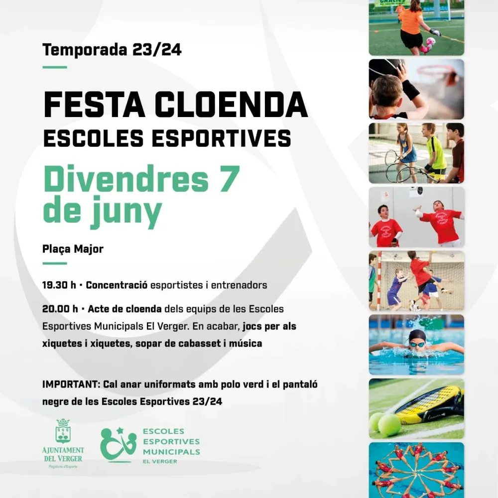 Fiesta Clausura Escuelas Deportivas Temporada 23/24