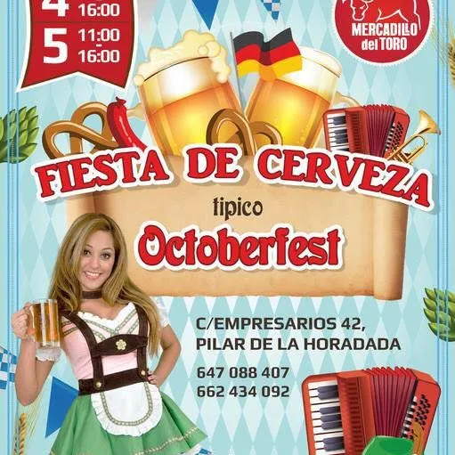 Fiesta de cerveza (típico Octoberfest)