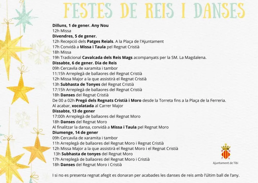 Fiesta de Danzas de Reyes Tibi 2024