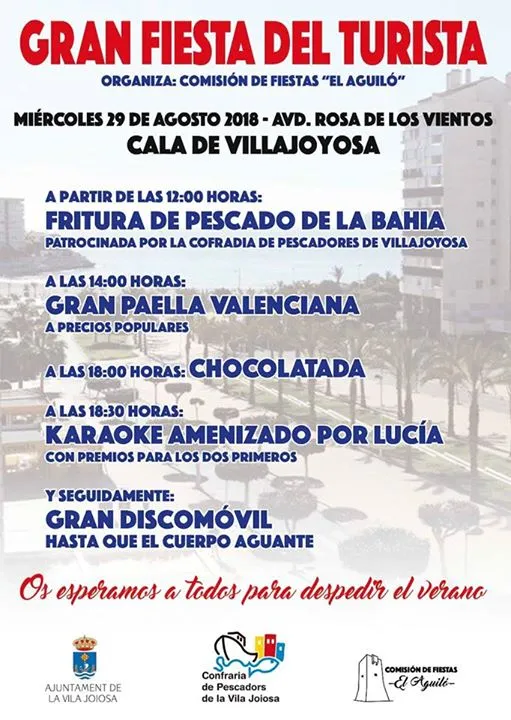 Fiesta del Turista 2018 en la Cala de Villajoyosa