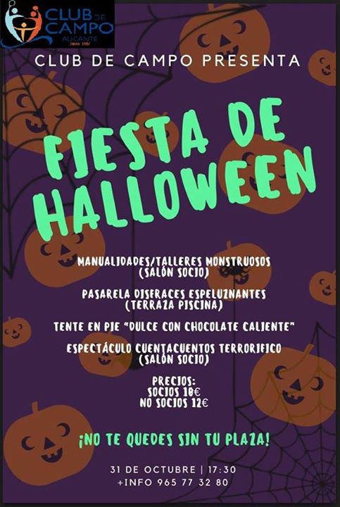 Fiesta Halloween 2018 En Club De Campo de Alicante