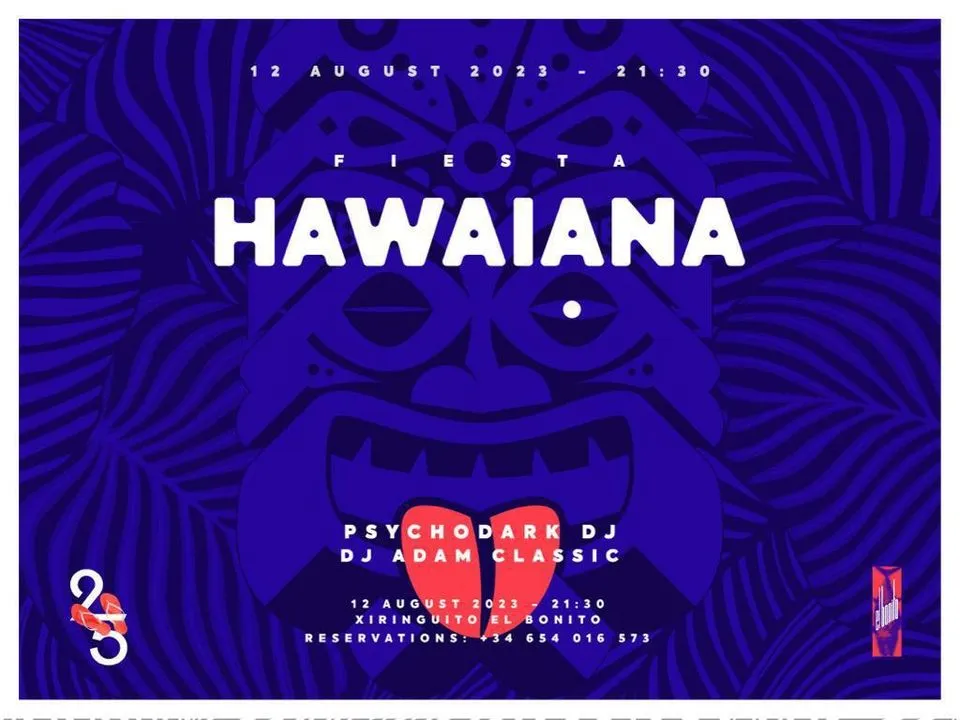 Fiesta Hawaiana en el Xiringuito Postiguet Alicante