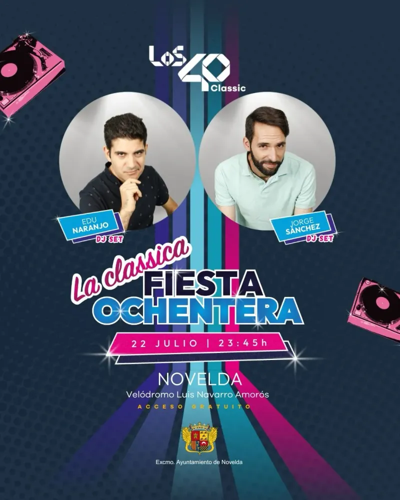 Fiesta Ochentera 40 principales
