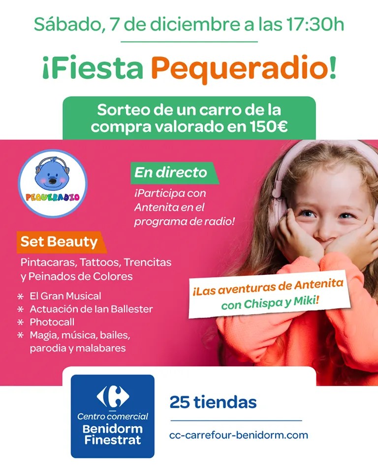Fiesta Pequerradio en Centro Comercial Finestrat