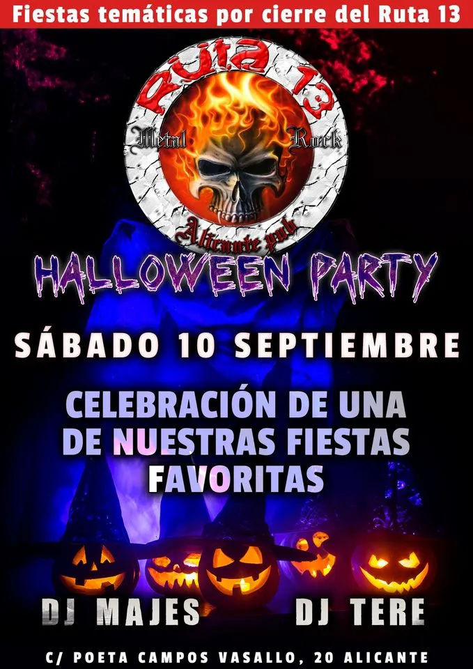 Fiesta Último Halloween Ruta 13