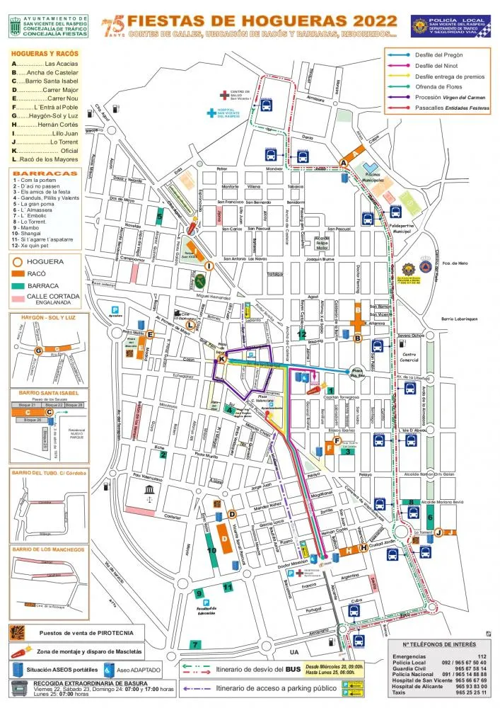 Fiestas de Hogueras 2022 de San Vicente del Raspeig