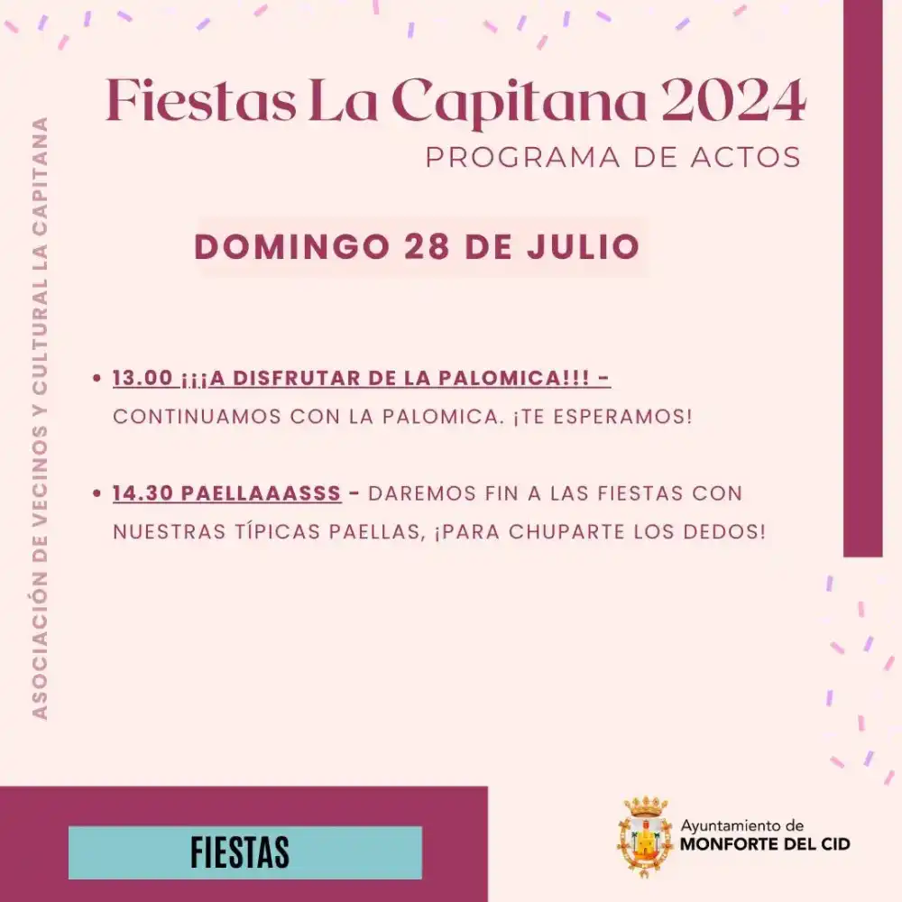 Fiestas de La Capitana - Monforte del Cid 2024