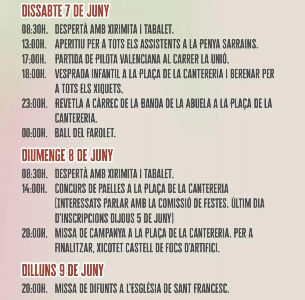 Fiestas de la Santíssima Trinitat - Altea 2025