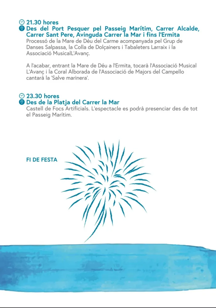Fiestas de la Virgen del Carmen Campello 2025
