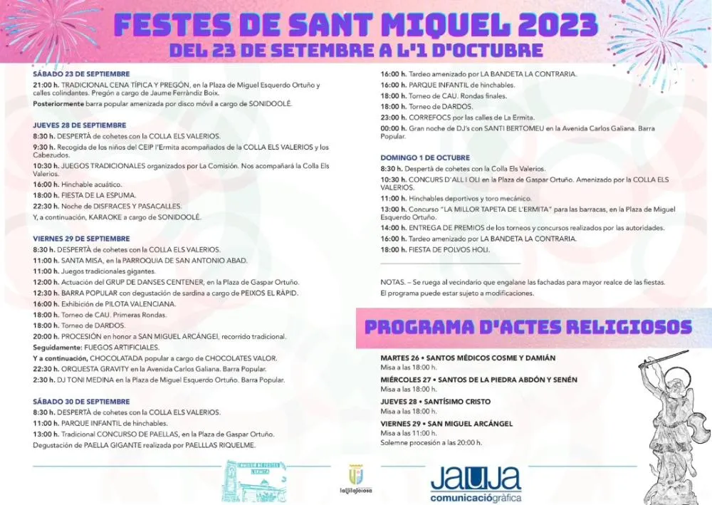 Fiestas de San Miguel Arcángel 2023