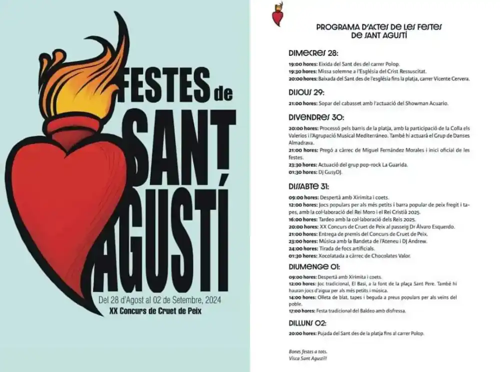 Fiestas de Sant Agustí Villajoyosa 2024